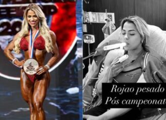 Fisiculturista Eduarda Bezerra é internada com desidratação severa após pódio no Mr. Olympia