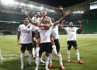 Brasileirão: Botafogo vence Palmeiras por e 3 a 1 e reassume liderança