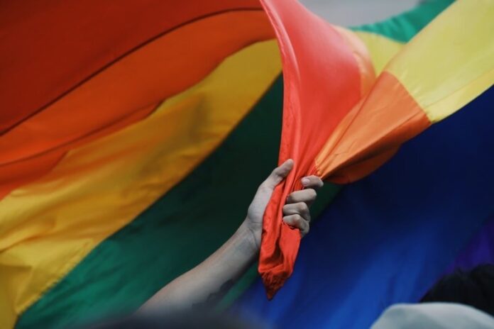 Bandeira Arco Íris LGBT Protesto Direitos