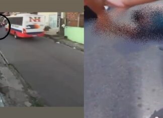 VÍDEO: Jovem tem braço decepado ao desviar de buraco e colidir com ônibus em Manaus