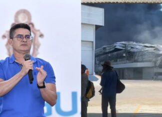 Prefeito David Almeida ignora incêndio em Manaus e exibe rotina na academia