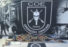 Homem preso com 146,1 kg de maconha skunk em Flores e São Jorge, valor estimado em R$ 2,9 milhões