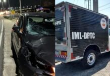 Mulher morre atropelada ao tentar atravessar a Ponte Rio Negro em Manaus