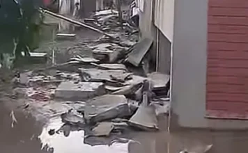 Desabamento atinge área da Aldeia COP30 na UFPA após raio durante forte chuva