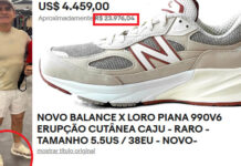 David Almeida volta a chamar a atenção pela ostentação ao usar tênis de mais de R$ 23 mil em treino em Manaus