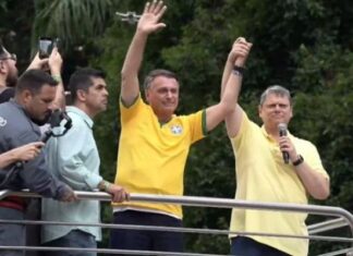 Tarcísio de Freitas visita Jair Bolsonaro na “Papudinha” nesta quinta-feira