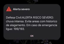 Defesa Civil emite alerta de risco severo para chuvas intensas em Manaus