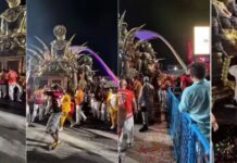 VÍDEO: Acidente com carro alegórico prensa três e dilacera perna de integrante