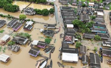 Rio sobe a 21,40 metros e Itamarati entra em situação de emergência no Amazonas