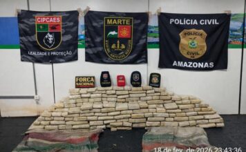 Operação no rio Negro resulta na apreensão de 220 kg de drogas avaliadas em R$ 4,5 milhões no Amazonas