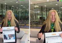 Empresário Luciano Hang ironiza Erika Hilton com peruca loira após eleição na Câmara