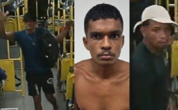 Trio é procurado por roubo violento em coletivo da linha 350 em Manaus
