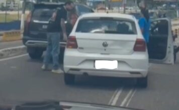 Motorista tenta agredir mulher após discussão no trânsito em Manaus