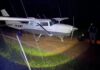 Avião com 515 kg de cocaína é apreendido após chuva forçar pouso