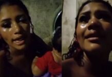 VÍDEO: Mulher chora e afirma ter sido expulsa de casa pela própria mãe com bebê no colo