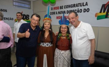 Ao lado de Eduardo Braga, Omar Aziz participa de ato de filiação do MDB e reforça “Amazonas Forte de Novo”