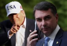 Flávio Bolsonaro é convidado por Donald Trump para uma visita à Casa Branca