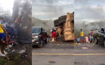 VÍDEO: Tragédia na BR-116: Acidente entre van e caminhão mata 16 pessoas da mesma família