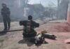 Incêndio de grandes proporções atinge borracharia na Zona Centro Sul de Manaus