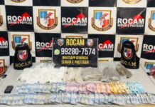 Rocam apreende drogas e mais de R$ 1,8 mil durante ação na Cidade de Deus em Manaus
