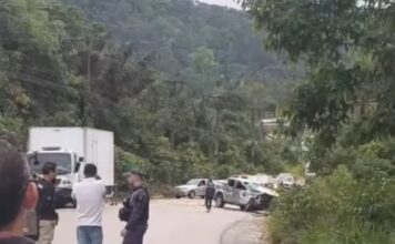 Acidente entre caminhonete e caminhão causa lentidão na AM-010 no Amazonas