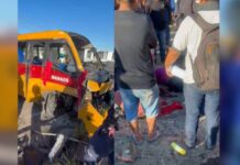‘Amarelinho’ capota na Autaz Mirim, deixa feridos e provoca correria no bairro Jorge Teixeira