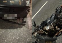 Grave colisão entre carro e motocicleta deixa um morto no Centro de Manaus