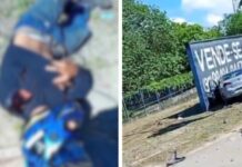 Carro desgovernado atinge motociclista e bate em placa de sinalização em Manaus