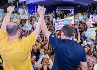 Roberto Cidade participa de ato que confirma Fausto Júnior na disputa à reeleição para deputado federal