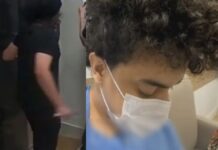 Após levar nove fac@das, professor relata dores intensas e dificuldade para movimentar a perna direita