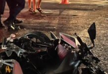 Batida violenta deixa motociclista mort0 após ser atingido por S10 na Mário Ypiranga