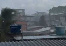 Chuva atinge diferentes bairros após dias de calor intenso e temperatura de 39°C em Manaus