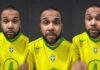 Daniel Alves declara apoio a Flávio Bolsonaro para o segundo turno da eleição