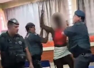Mulher é presa após confusão ao se recusar a deixar sessão eleitoral