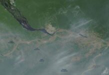 Fumaça encobre Manaus e aparece em imagens de satélite divulgadas pela Nasa nesta quinta-feira
