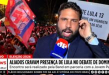 Repórter da Jovem Pan é atacado por manifestantes e interrompe cobertura ao vivo