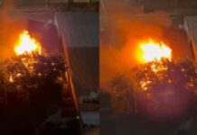 Imóvel é atingido por incêndio de grandes proporções na zona Centro-Sul de Manaus